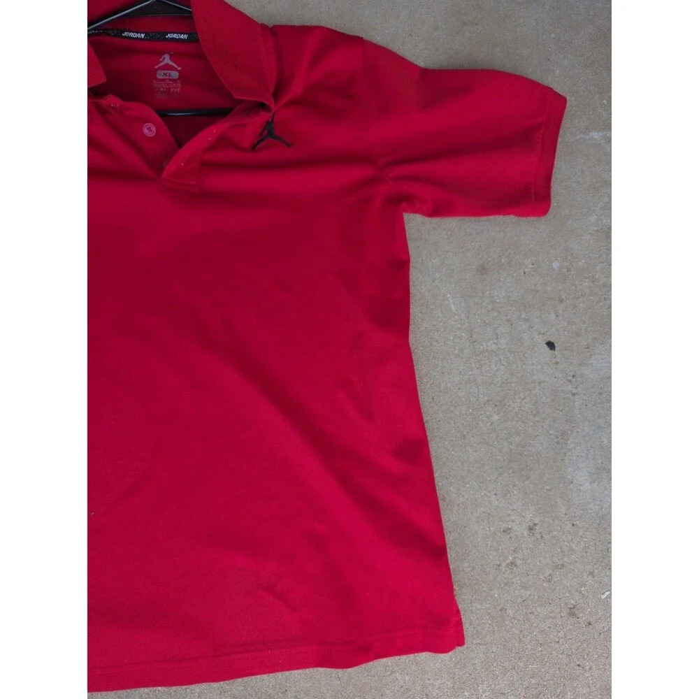 Jordan Red Polo Shirt Size XL